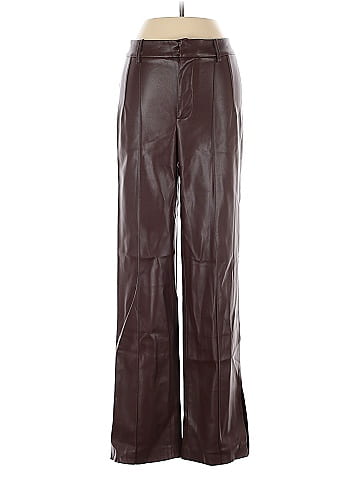 MNG Faux Leather Pants (view 1)