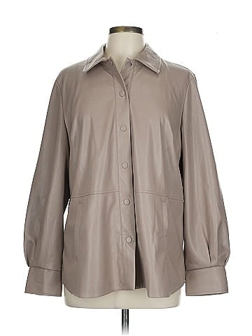 Chico's Faux Leather Jacket (view 1)