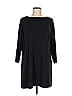 Lands' End Solid Black Casual Dress Size M - photo 1