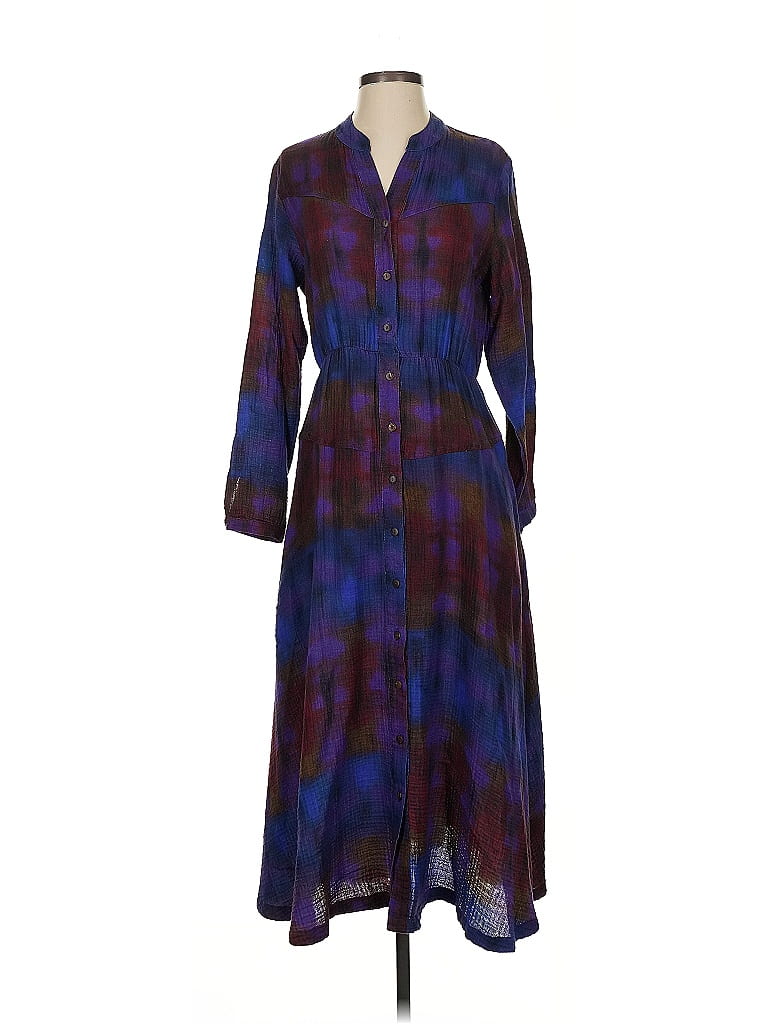 Xirena 100% Cotton Tie-dye Purple Casual Dress Size XS - photo 1