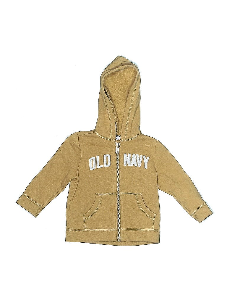 Click to view more detailed imagery on our partner's website Pre-owned Old Navy Babies' Zip Up Hoodie In Gold