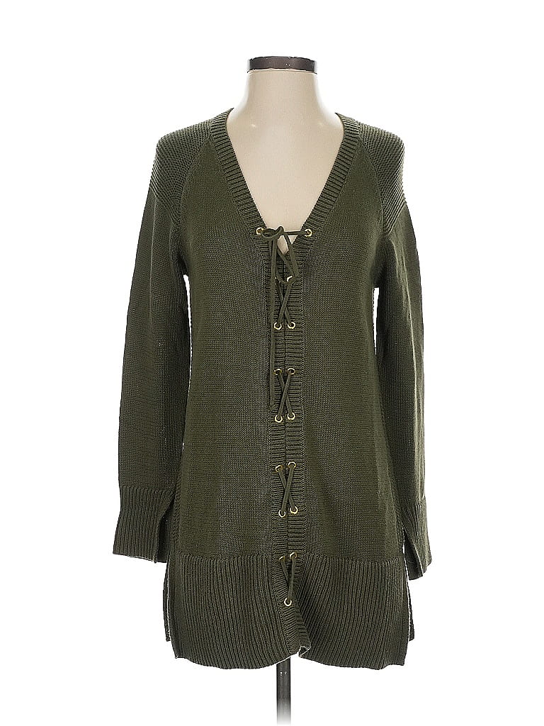 Pre-owned Chico's Cardigan Sweater In Green