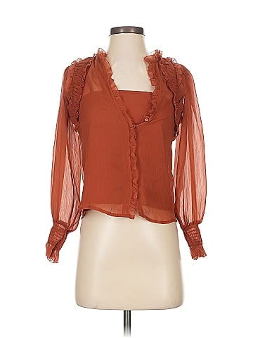 Forever That Girl for Anthropologie 3/4 Sleeve Blouse (view 1)