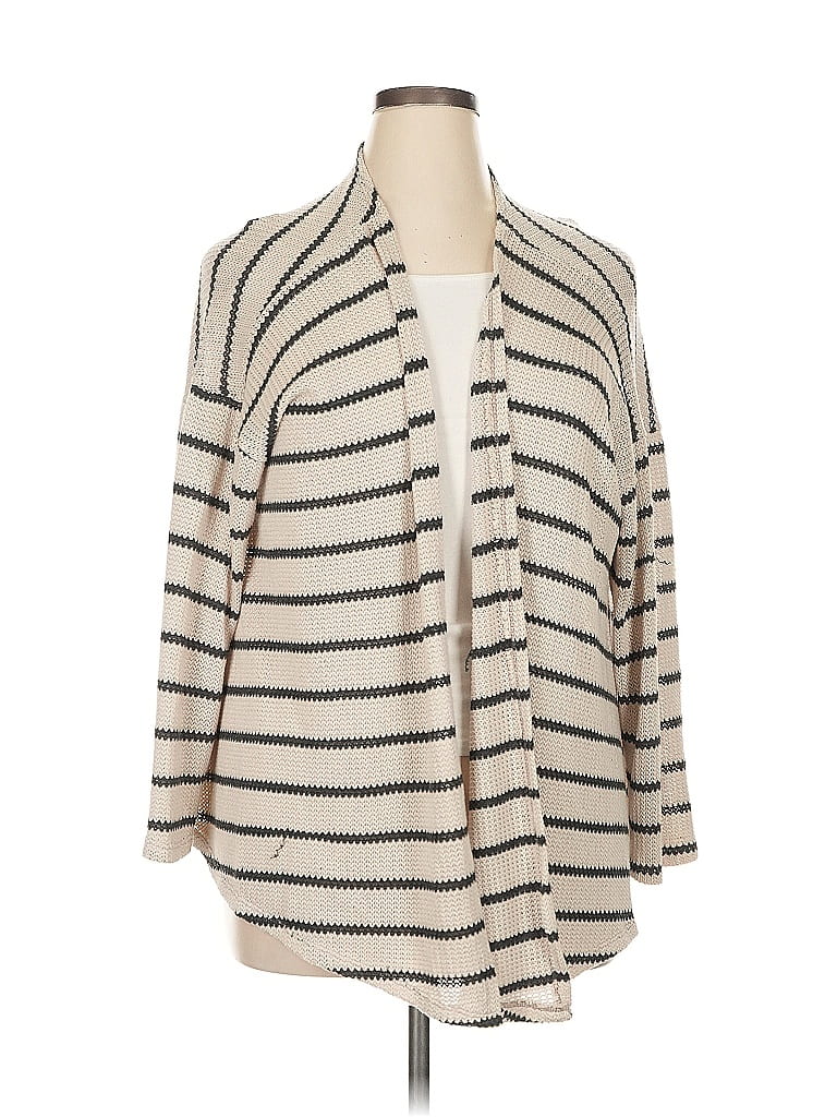 Click to view more detailed imagery on our partner's website Pre-owned White Birch Cardigan Sweater In White