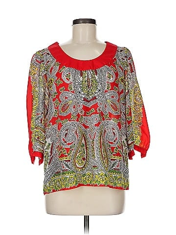 Tibi 3/4 Sleeve Silk Top (view 1)