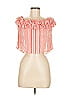 Lulus 100% Rayon Stripes Orange Sleeveless Blouse Size M - photo 1