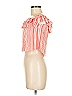 Lulus 100% Rayon Stripes Orange Sleeveless Blouse Size M - photo 5