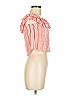 Lulus 100% Rayon Stripes Orange Sleeveless Blouse Size M - photo 4