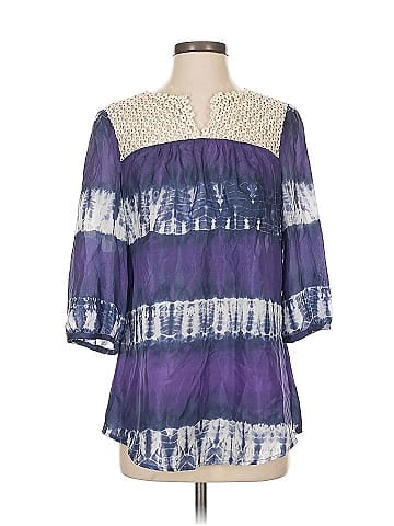Calypso St. Barth 3/4 Sleeve Silk Top (view 1)