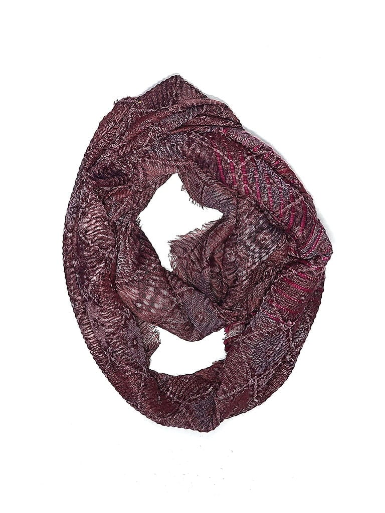 Pre-owned Christopher & Banks Scarf In Burgundy