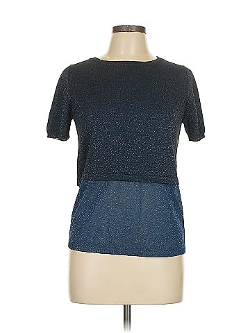 Blue Les Copains Short Sleeve Top (view 1)