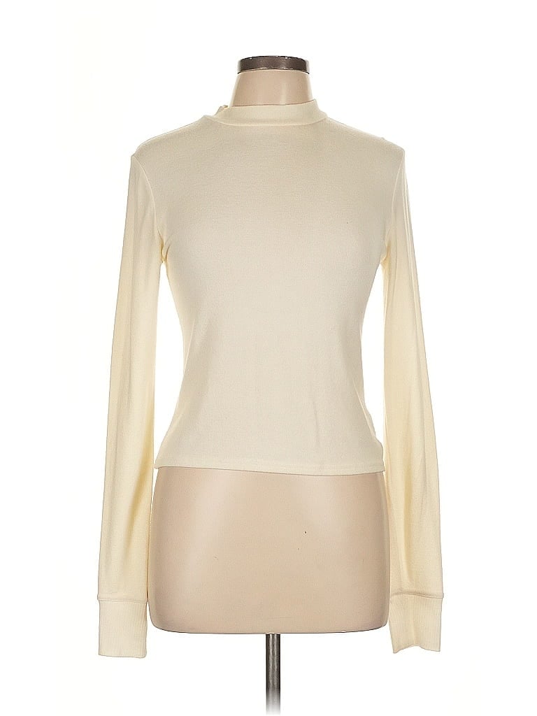 Pre-owned Out From Under Turtleneck Sweater In White