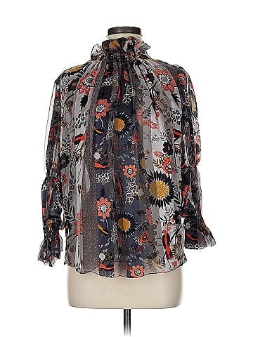 Amelia Toro 3/4 Sleeve Silk Top (view 1)