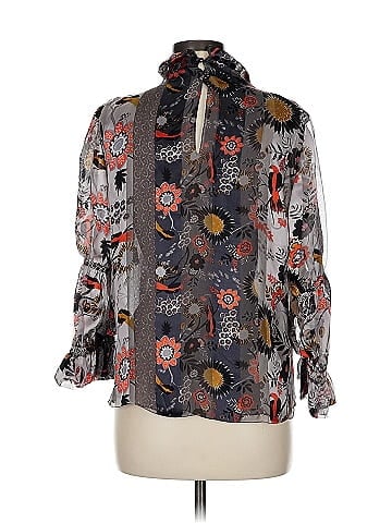 Amelia Toro 3/4 Sleeve Silk Top (view 2)