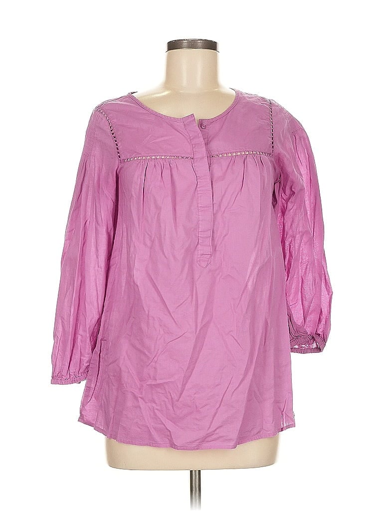 ANN TAYLOR LOFT Pre-owned 3/4 Sleeve Blouse In Purple