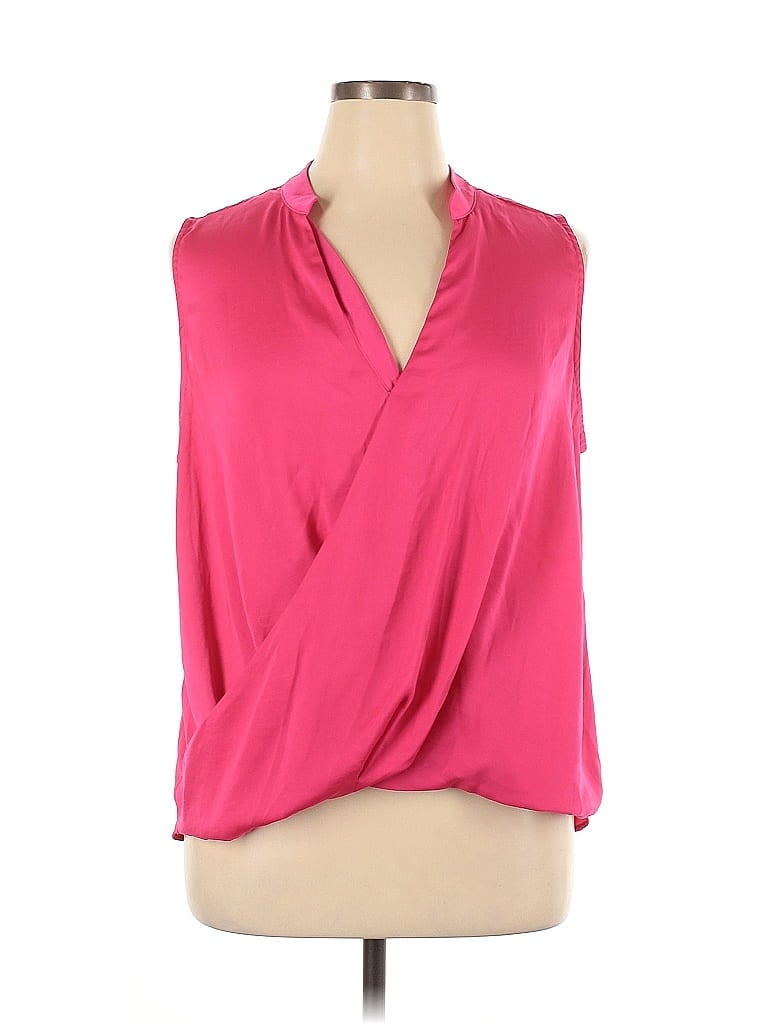 Rachel Roy Collection 100% Polyester Pink Sleeveless Blouse Size XL - photo 1