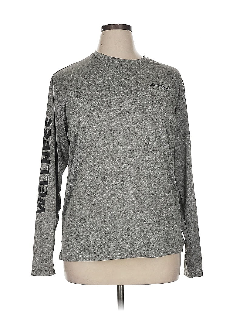 Pre-owned Sport-tek Long Sleeve T-shirt In Gray