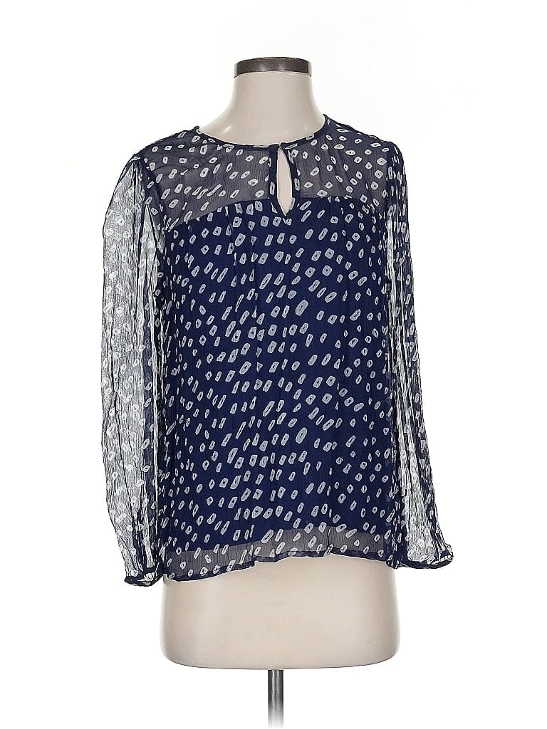 Pre-owned Velvet By Graham & Spencer 3/4 Sleeve Blouse In Blue