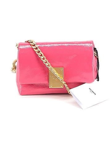 Balmain 1945 Soft Mini Patent Leather Crossbody Bag (view 1)