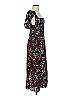 Tanya Taylor 100% Silk Floral Black Cocktail Dress Size S - photo 3