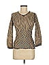 Just Cavalli 100% Polyester Gold Blue Pullover Sweater Size EU (IT) 42 / US 6 - photo 1
