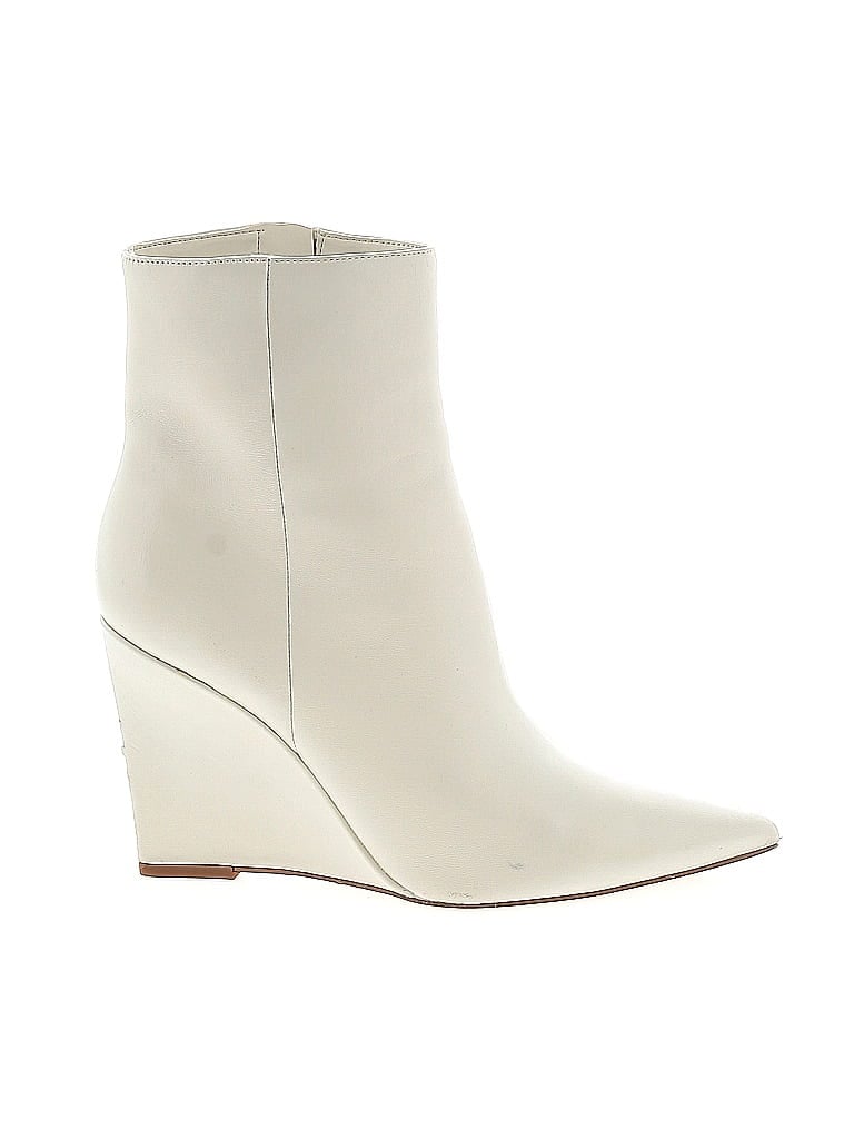 Marc Fisher LTD Ivory White Ankle Boots Size 7 1/2 - photo 1