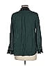 Haute Hippie 100% Silk Green Long Sleeve Silk Top Size M - photo 2
