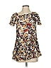 Bailey 44 100% Viscose Brown Short Sleeve Blouse Size XS - photo 1