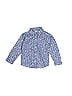 Carter's 100% Cotton Floral Blue Long Sleeve Button-Down Shirt Size 3T - photo 1