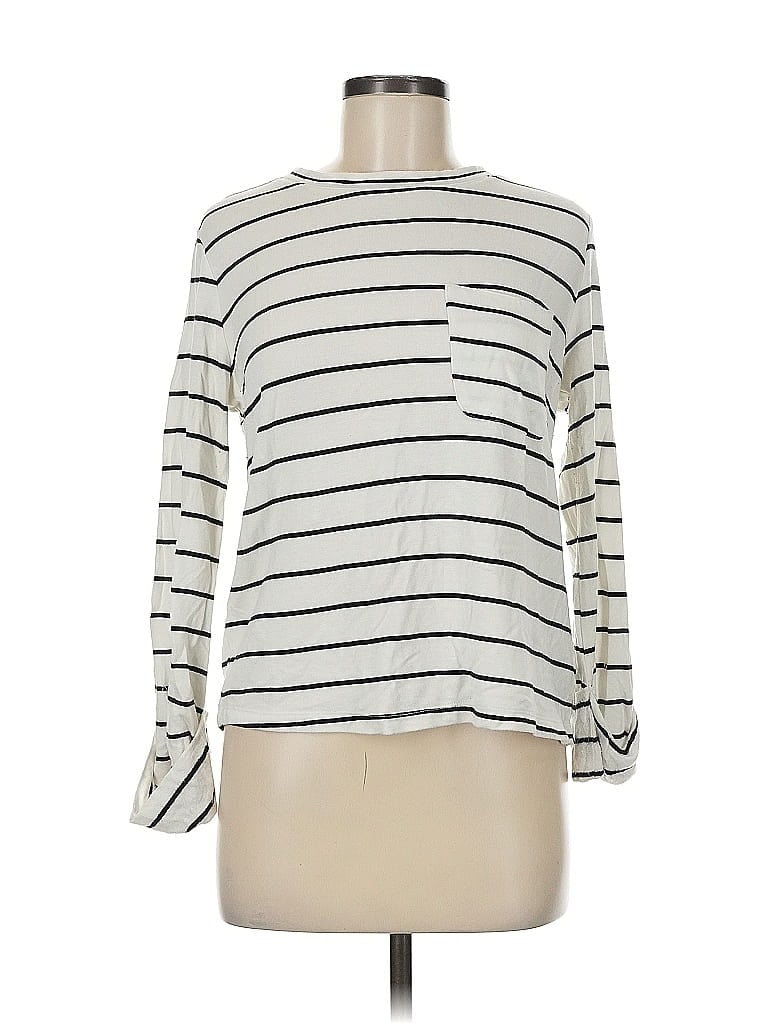 Pre-owned Splendid Pullover Sweater In White