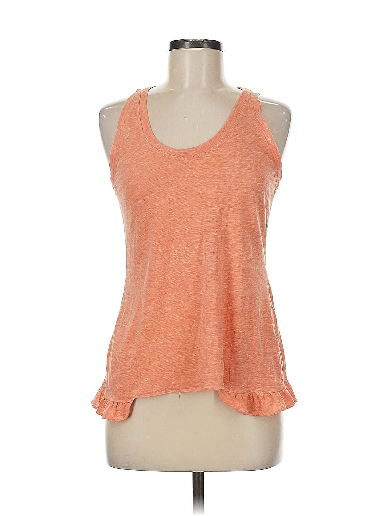 Pre-owned Banana Republic Tank Top Orange Halter Neckline Tops
