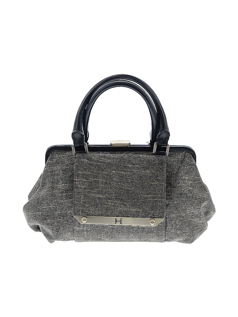 Halston Heritage Tweed Metallic Gold Satchel One size - photo 1