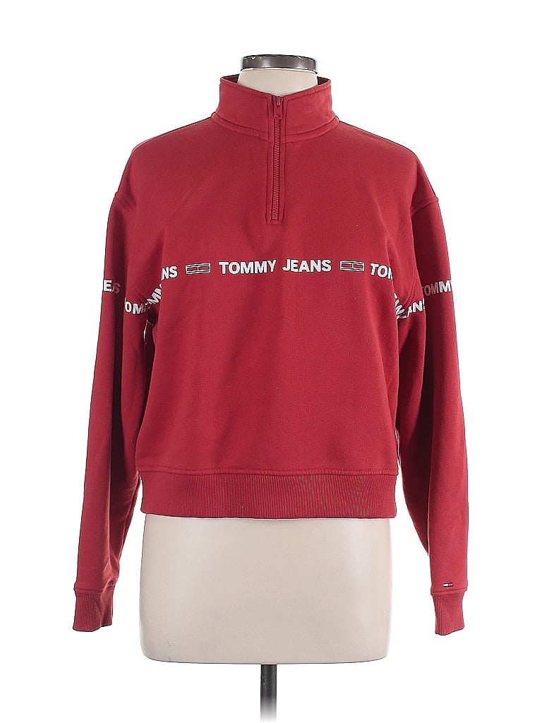 Tommy Jeans Red Sweatshirt Size L - photo 1