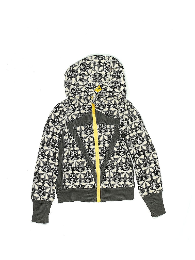 Ivivva Print Gray Zip Up Hoodie Size 6 (big kids) - photo 1