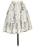 Peach Love Cream California Print Ivory Casual Skirt Size S - photo 2