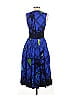 Preen by Thornton Bregazzi Graphic Blue Cocktail Dress Size XS - photo 2