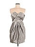 Coast Metallic Silver Cocktail Dress Size 6 - photo 1