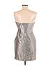 Coast Metallic Silver Cocktail Dress Size 6 - photo 2