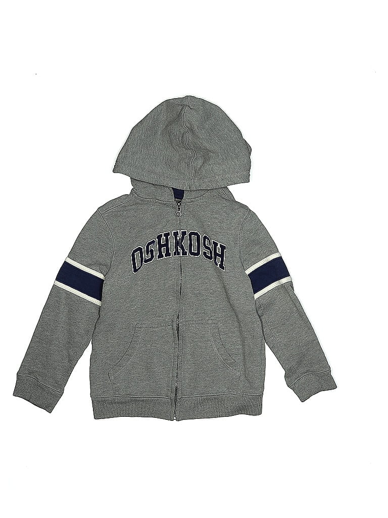 OshKosh B'gosh Gray Zip Up Hoodie Size 7 (big kids) - photo 1