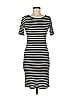 BCBGMAXAZRIA Stripes Black Casual Dress Size M - photo 1
