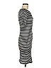 BCBGMAXAZRIA Stripes Black Casual Dress Size M - photo 4