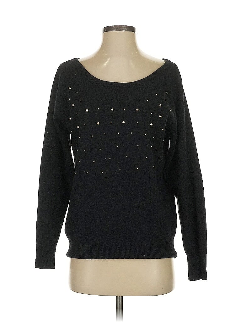 Pre-owned Assorted Brands Wool Pullover Sweater In Black