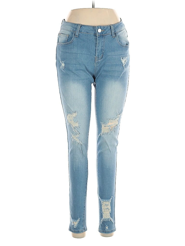 Unbranded Hearts Blue Jeans Size L - photo 1