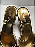 Jimmy Choo 100% Leather Gold Perfume Metallic Leather Cork Wedges Size EU 38 1/2 - photo 6