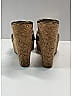 Jimmy Choo 100% Leather Gold Perfume Metallic Leather Cork Wedges Size EU 38 1/2 - photo 5