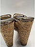 Jimmy Choo 100% Leather Gold Perfume Metallic Leather Cork Wedges Size EU 38 1/2 - photo 4