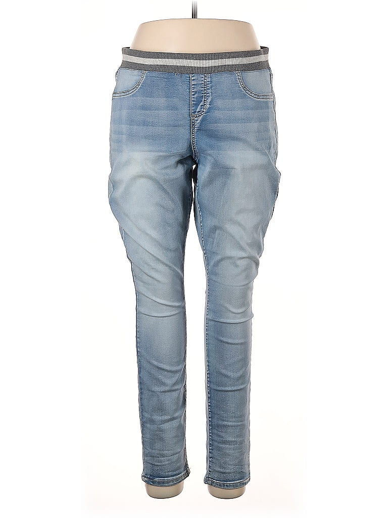 No Boundaries Solid Blue Jeans Size XXL 52 off ThredUp