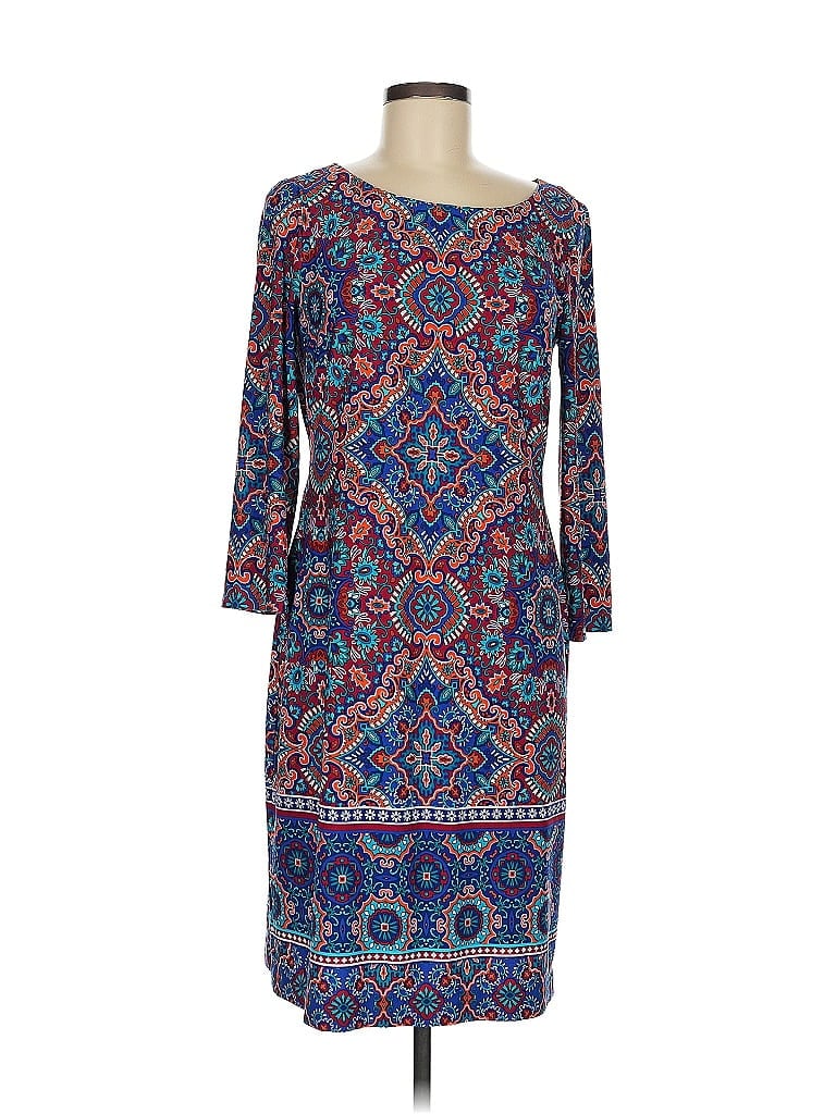 Pre-owned Chaps Casual Dress In Blue