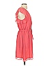 Armani Exchange 100% Polyester Solid Pink Casual Dress Size 4 - photo 4
