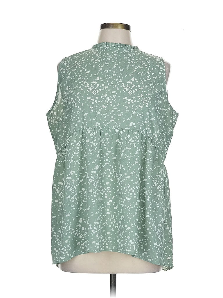 Pre-owned Coco + Carmen Sleeveless Blouse In Blue